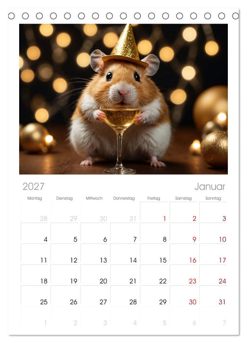 Hamstertage (CALVENDO Tischplaner A5H 2027)