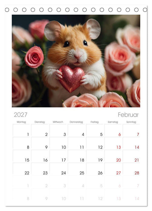 Hamstertage (CALVENDO Tischplaner A5H 2027)