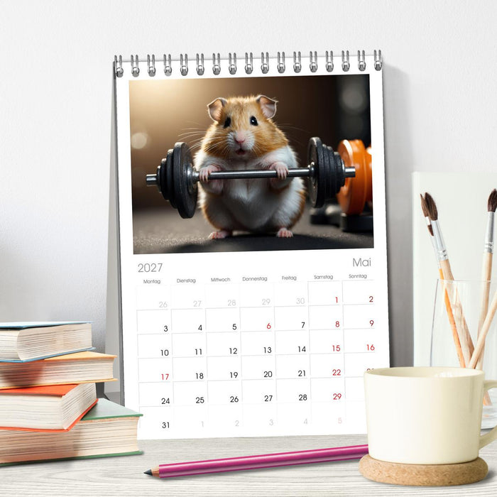 Hamstertage (CALVENDO Tischplaner A5H 2027)