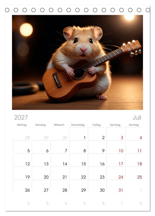 Hamstertage (CALVENDO Tischplaner A5H 2027)