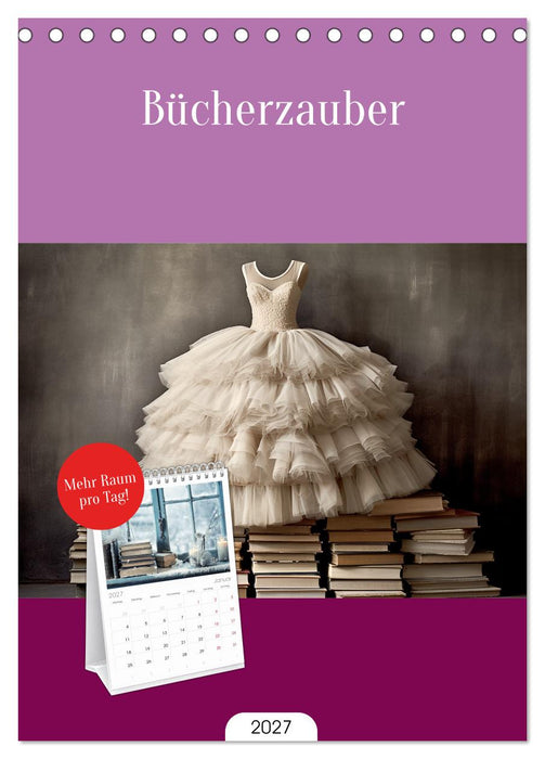 Bücherzauber (CALVENDO Tischplaner A5H 2027)