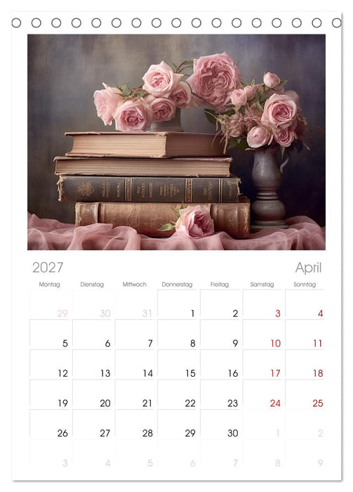 Bücherzauber (CALVENDO Tischplaner A5H 2027)