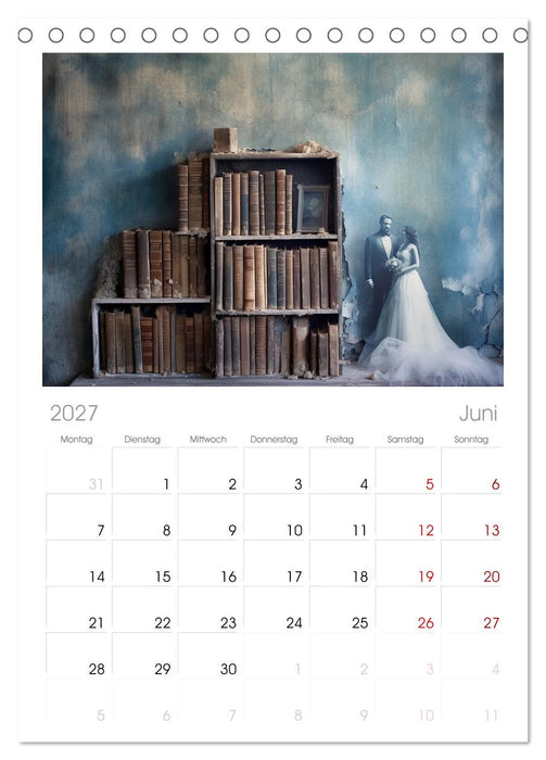 Bücherzauber (CALVENDO Tischplaner A5H 2027)