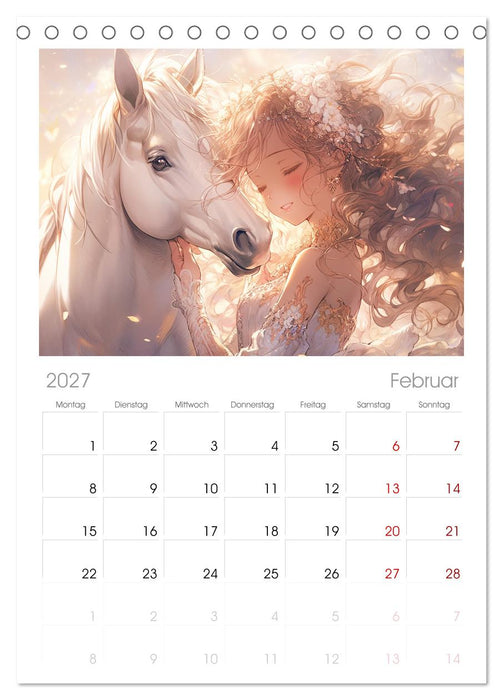 Der Mädchen-Kalender (CALVENDO Tischplaner A5H 2027)