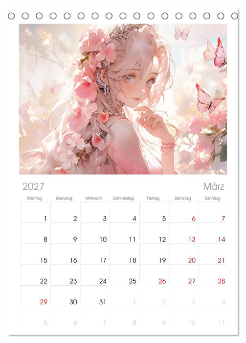 Der Mädchen-Kalender (CALVENDO Tischplaner A5H 2027)