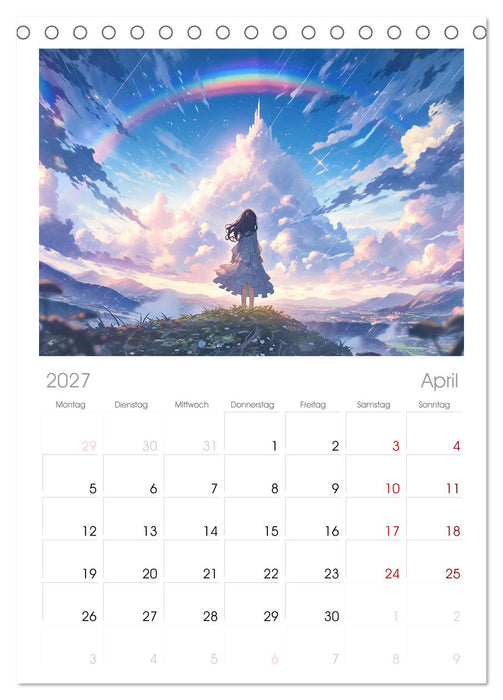 Der Mädchen-Kalender (CALVENDO Tischplaner A5H 2027)