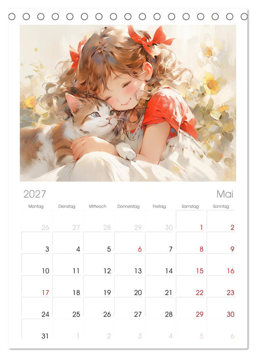 Der Mädchen-Kalender (CALVENDO Tischplaner A5H 2027)