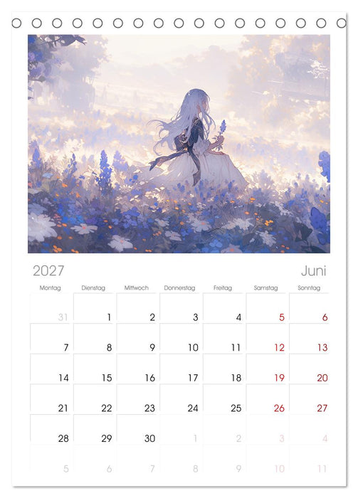 Der Mädchen-Kalender (CALVENDO Tischplaner A5H 2027)
