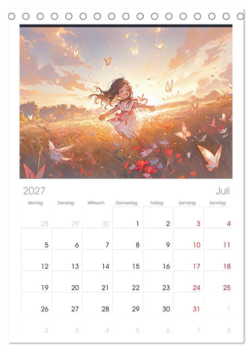 Der Mädchen-Kalender (CALVENDO Tischplaner A5H 2027)