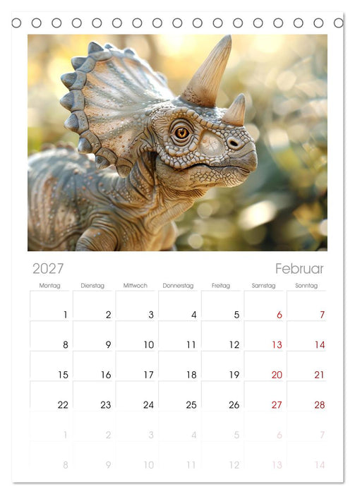 Dino-Babys (CALVENDO Tischplaner A5H 2027)