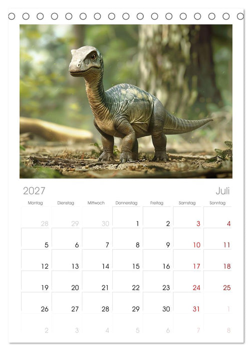 Dino-Babys (CALVENDO Tischplaner A5H 2027)