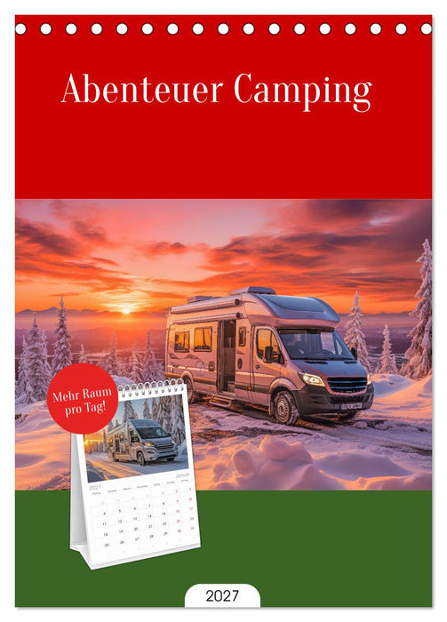 Abenteuer Camping (CALVENDO Tischplaner A5H 2027)