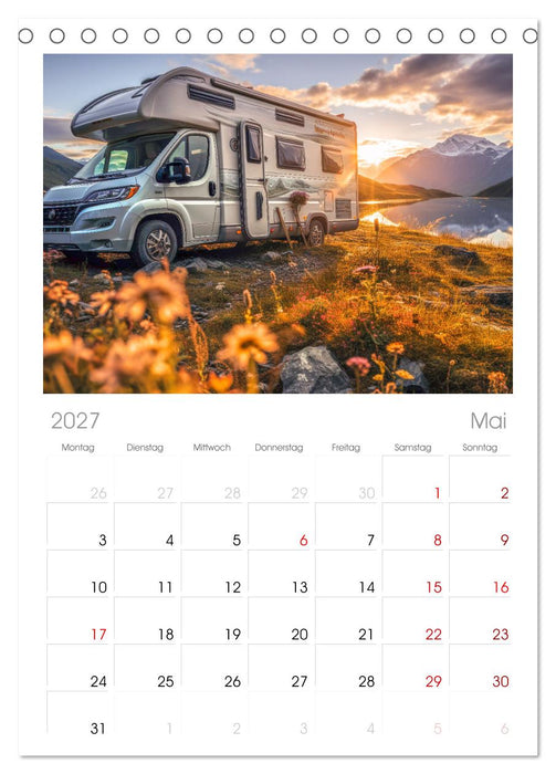 Abenteuer Camping (CALVENDO Tischplaner A5H 2027)