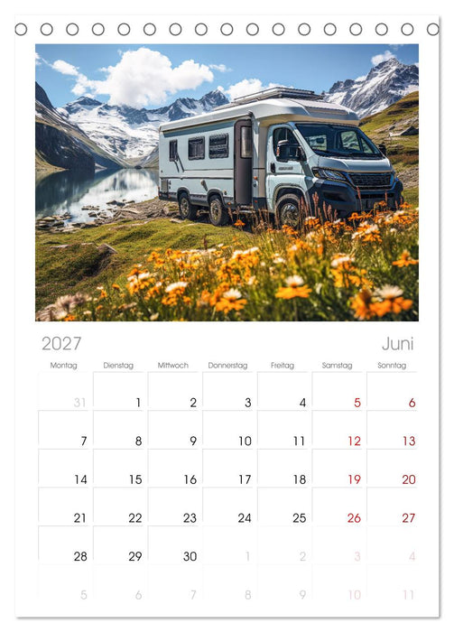 Abenteuer Camping (CALVENDO Tischplaner A5H 2027)