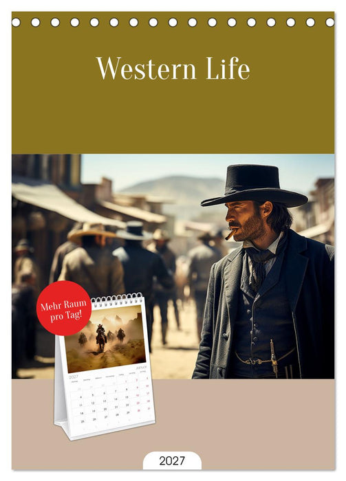 Western Life (CALVENDO Tischplaner A5H 2027)