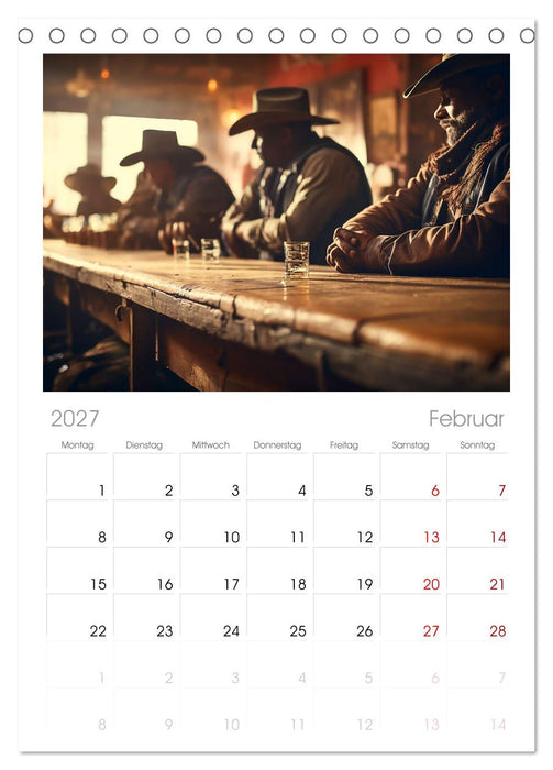 Western Life (CALVENDO Tischplaner A5H 2027)