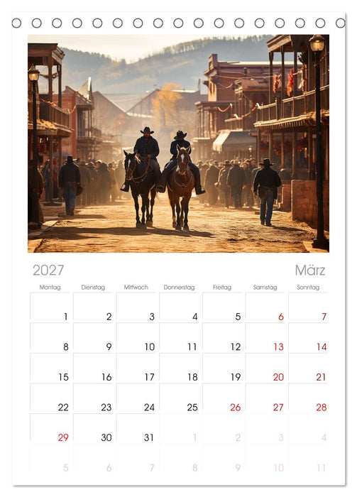 Western Life (CALVENDO Tischplaner A5H 2027)