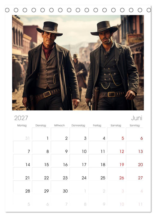 Western Life (CALVENDO Tischplaner A5H 2027)