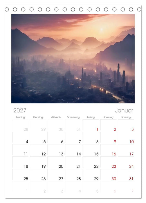 Gigapolis (CALVENDO Tischplaner A5H 2027)