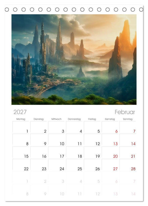 Gigapolis (CALVENDO Tischplaner A5H 2027)