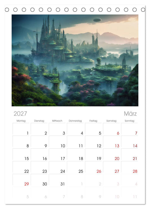 Gigapolis (CALVENDO Tischplaner A5H 2027)