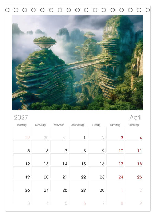 Gigapolis (CALVENDO Tischplaner A5H 2027)