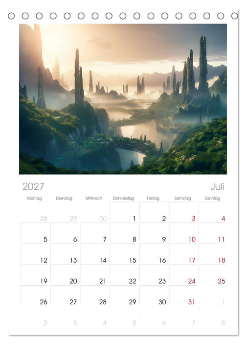Gigapolis (CALVENDO Tischplaner A5H 2027)