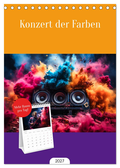 Konzert der Farben (CALVENDO Tischplaner A5H 2027)