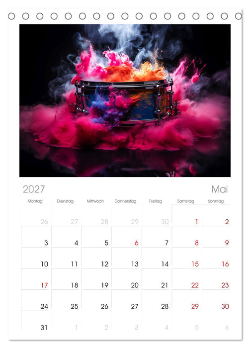 Konzert der Farben (CALVENDO Tischplaner A5H 2027)