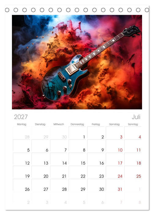 Konzert der Farben (CALVENDO Tischplaner A5H 2027)
