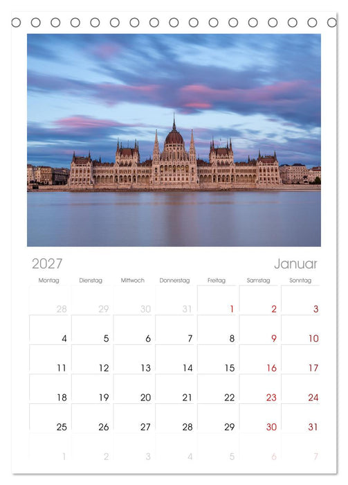 KAISERLICHES BUDAPEST (CALVENDO Tischplaner A5H 2027)