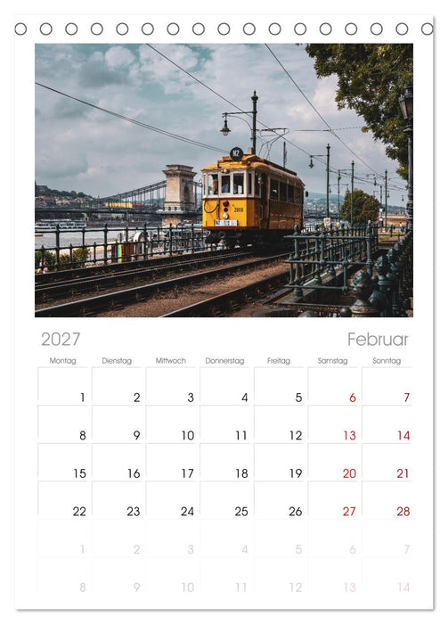 KAISERLICHES BUDAPEST (CALVENDO Tischplaner A5H 2027)