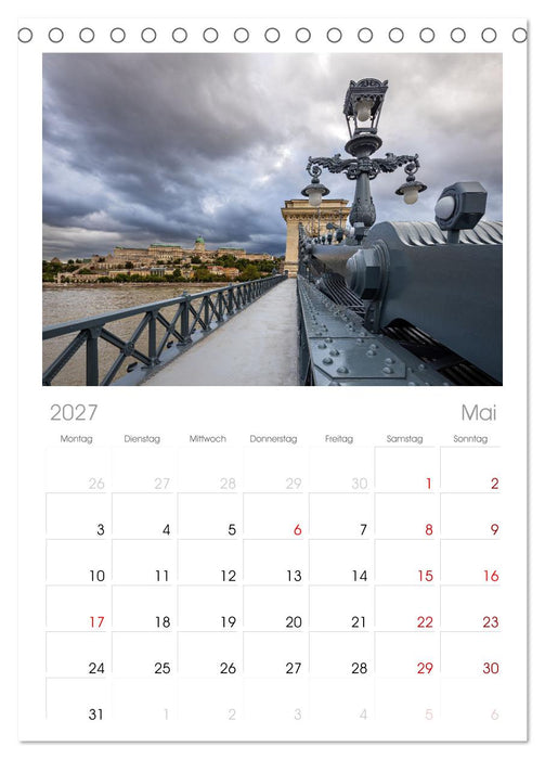 KAISERLICHES BUDAPEST (CALVENDO Tischplaner A5H 2027)