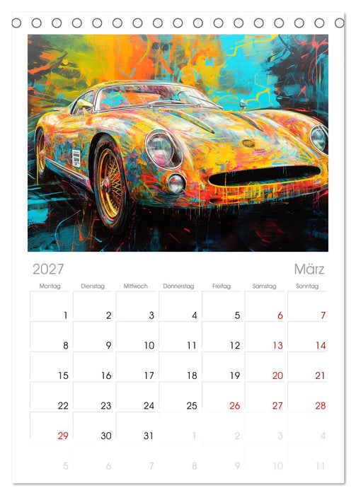 Neon Speed (CALVENDO Tischplaner A5H 2027)