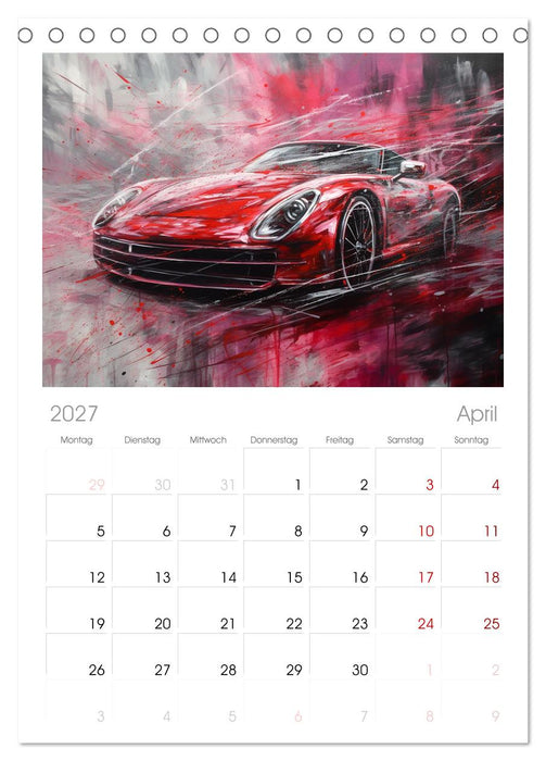 Neon Speed (CALVENDO Tischplaner A5H 2027)
