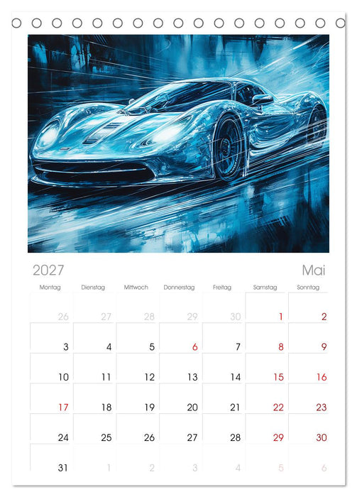 Neon Speed (CALVENDO Tischplaner A5H 2027)