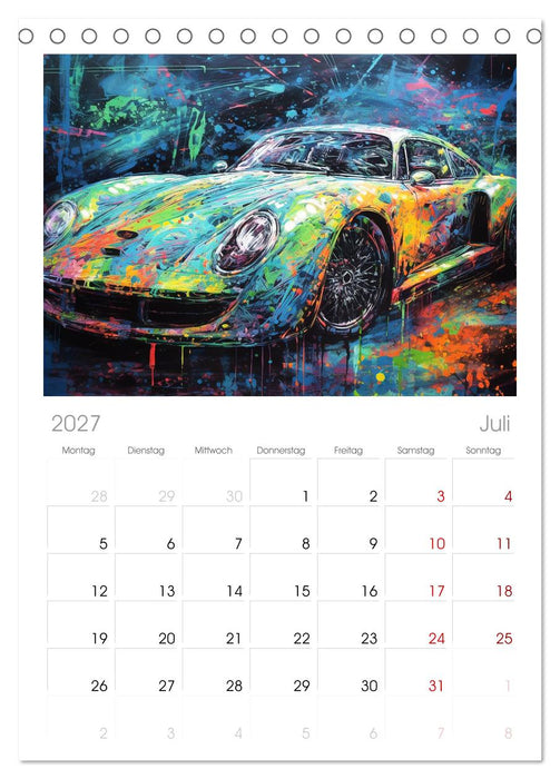 Neon Speed (CALVENDO Tischplaner A5H 2027)