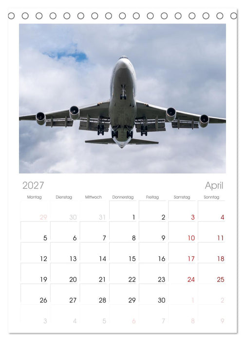Boeing 747 Kalender (CALVENDO Tischplaner A5H 2027)
