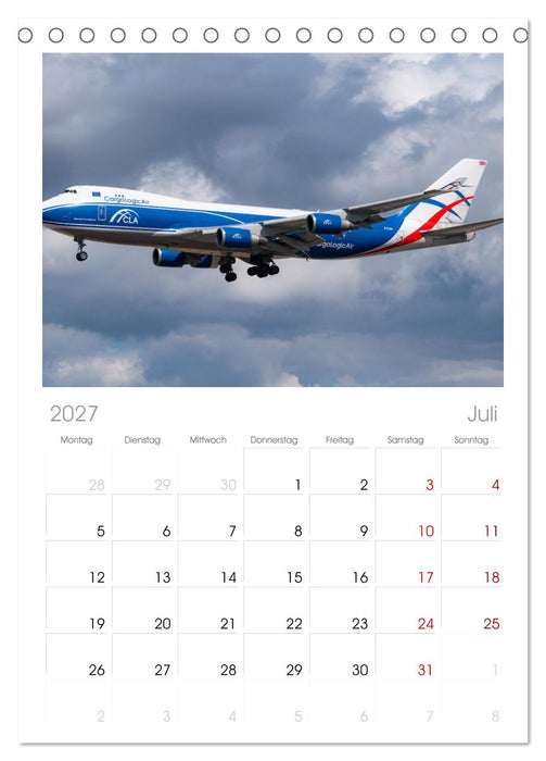 Boeing 747 Kalender (CALVENDO Tischplaner A5H 2027)