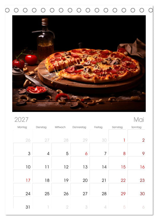 Fastfood Ästhetik (CALVENDO Tischplaner A5H 2027)
