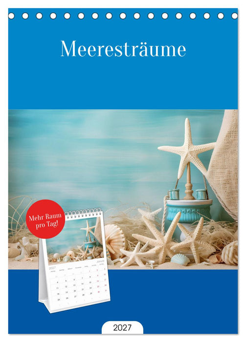 Meeresträume (CALVENDO Tischplaner A5H 2027)