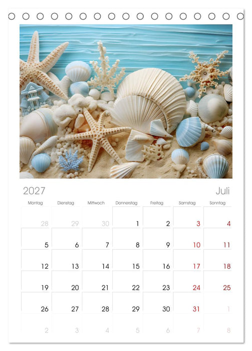 Meeresträume (CALVENDO Tischplaner A5H 2027)