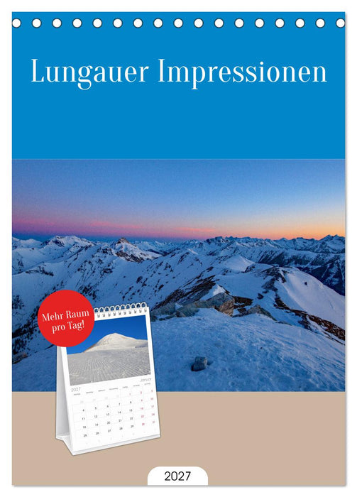 Lungauer Impressionen (CALVENDO Tischplaner A5H 2027)