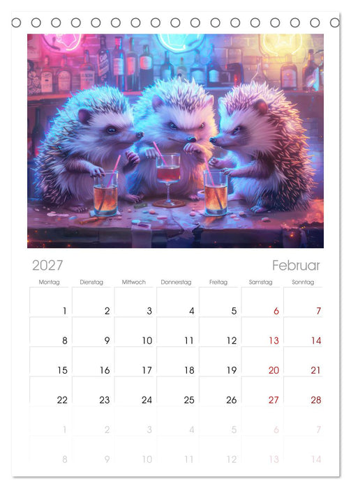 Tierisches Barleben (CALVENDO Tischplaner A5H 2027)