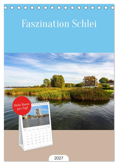 Faszination Schlei (CALVENDO Tischplaner A5H 2027)