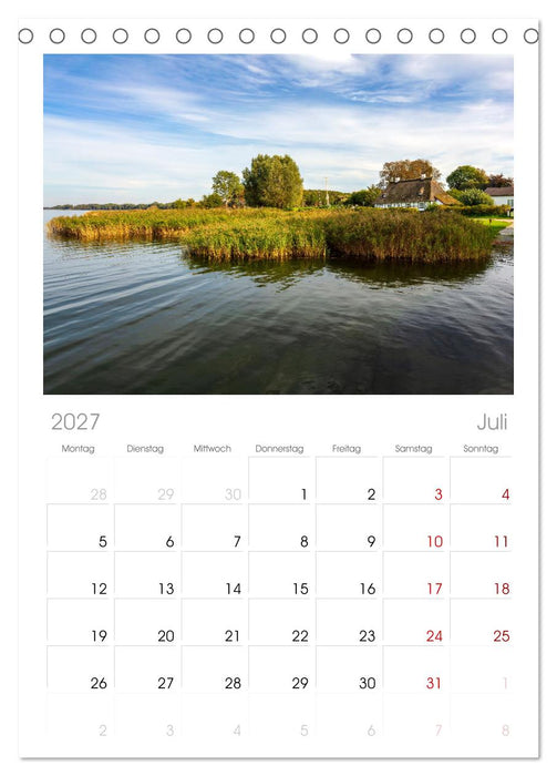 Faszination Schlei (CALVENDO Tischplaner A5H 2027)