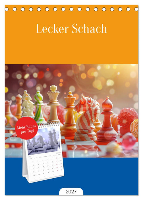 Lecker Schach (CALVENDO Tischplaner A5H 2027)