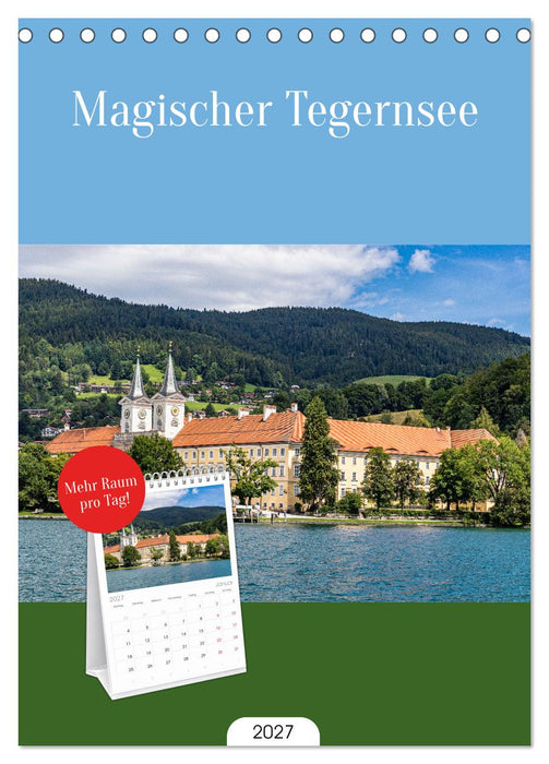 Magischer Tegernsee (CALVENDO Tischplaner A5H 2027)