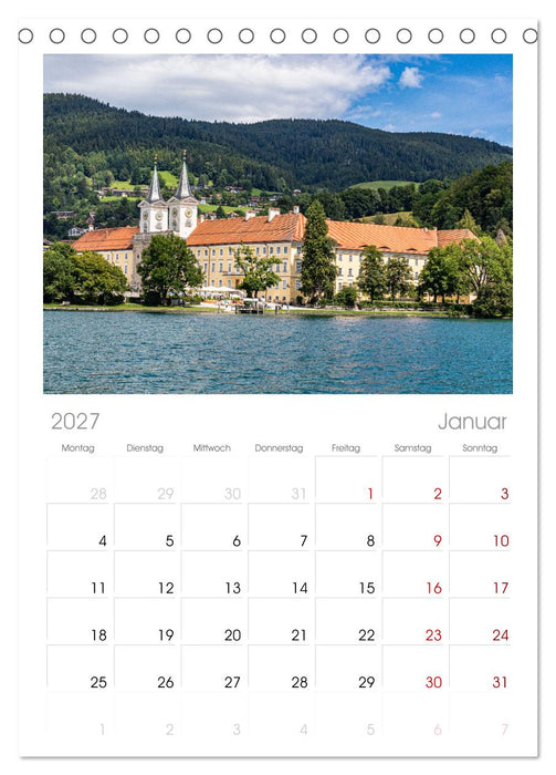 Magischer Tegernsee (CALVENDO Tischplaner A5H 2027)