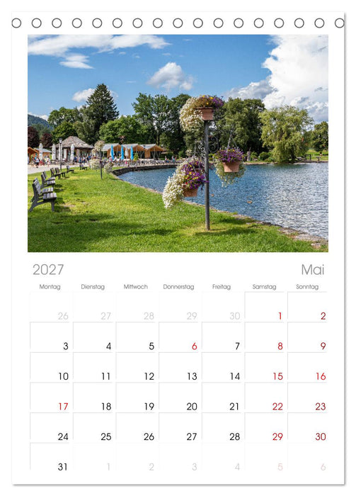 Magischer Tegernsee (CALVENDO Tischplaner A5H 2027)